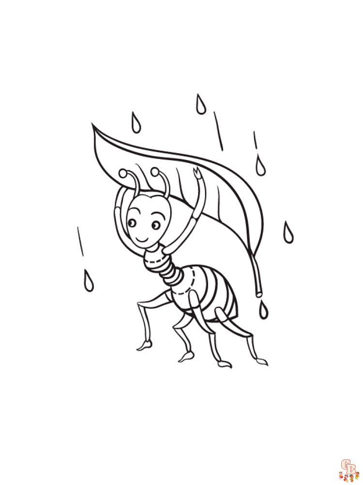 Ant Coloring Pages 24
