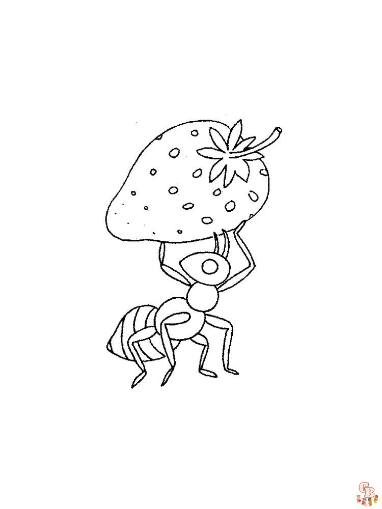 Ant Coloring Pages 27