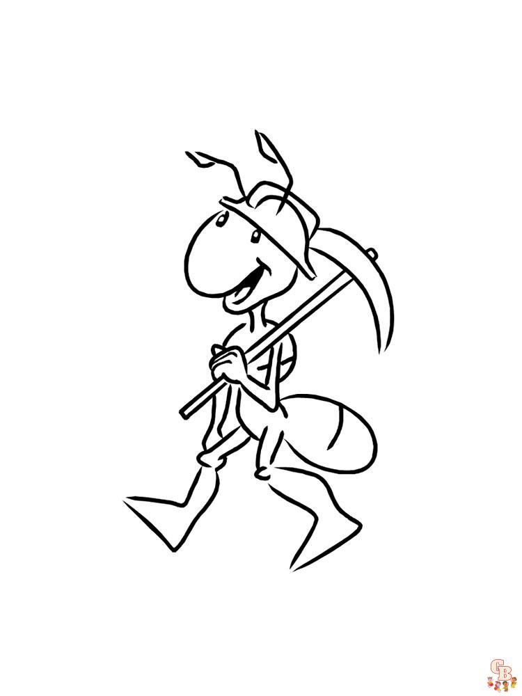 Ant Coloring Pages 39
