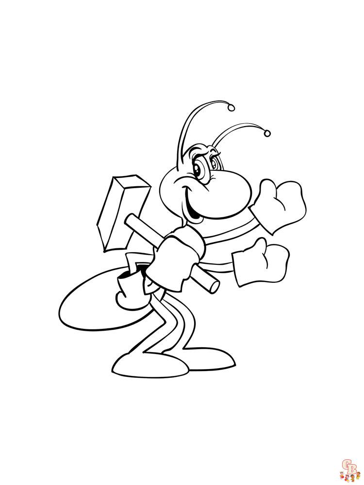 Ant Coloring Pages 41