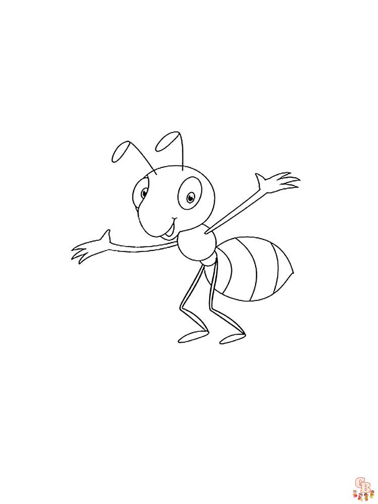 Ant Coloring Pages 42