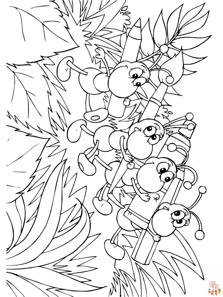 Ant Coloring Pages 43