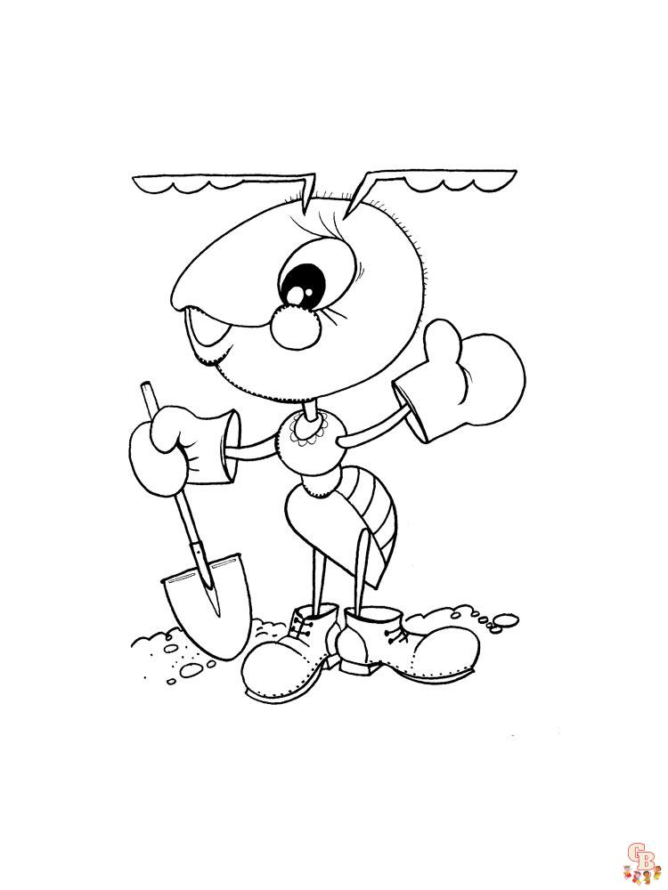 Ant Coloring Pages 45