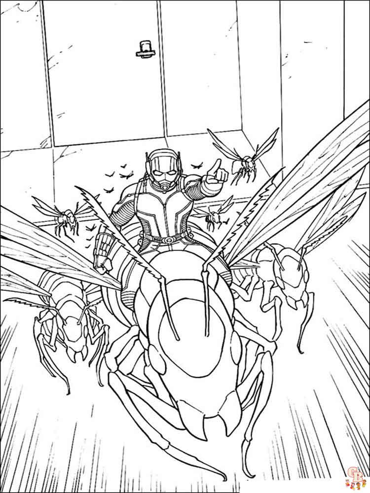 Ant Man Coloring Pages For Boys 8