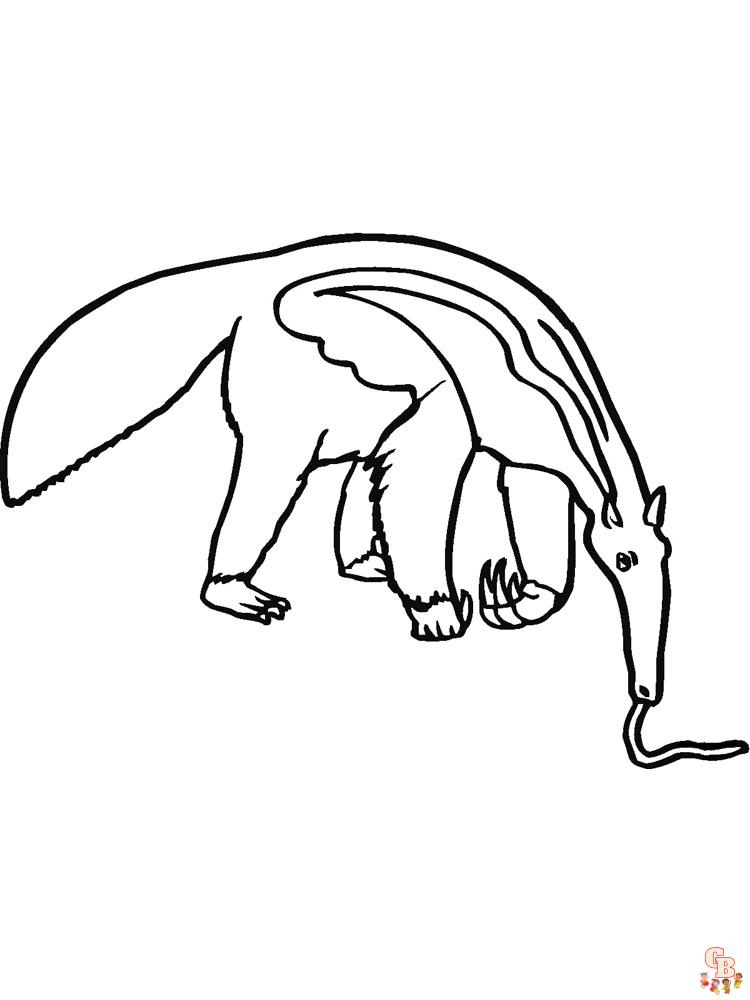 Anteater Coloring Pages 10