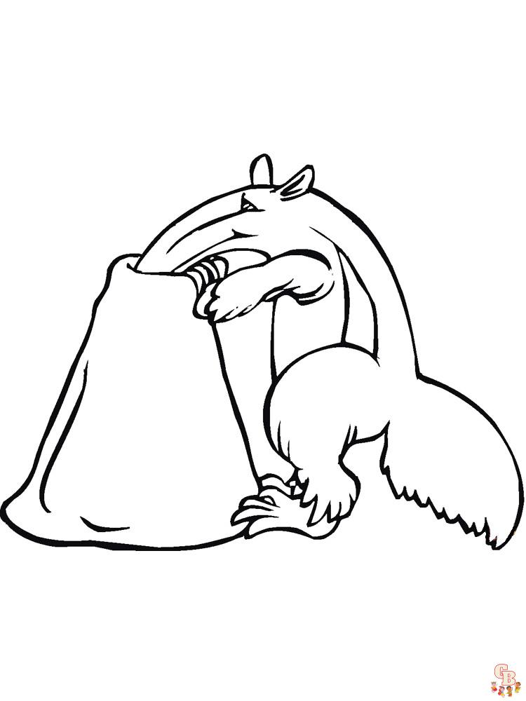Anteater Coloring Pages 11