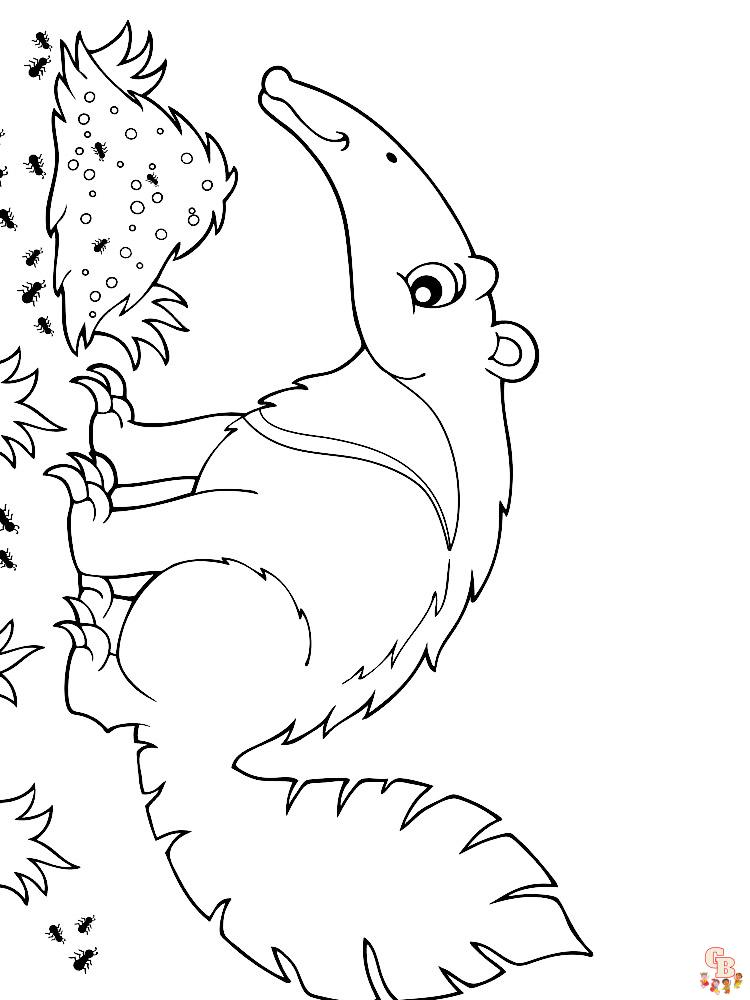 Anteater Coloring Pages 19