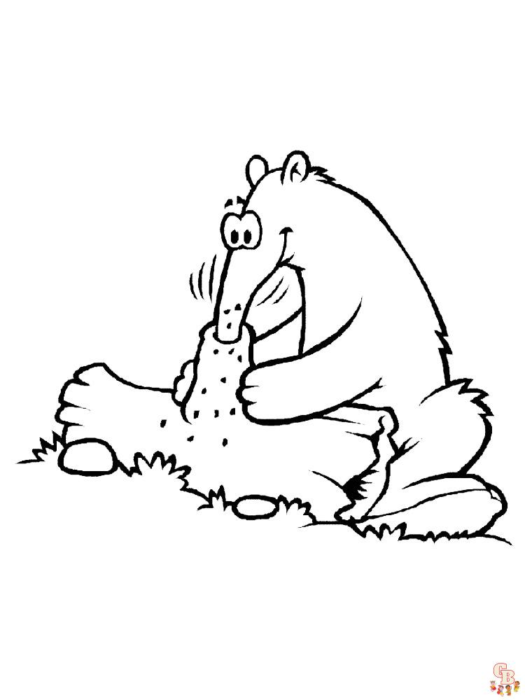 Anteater Coloring Pages 6