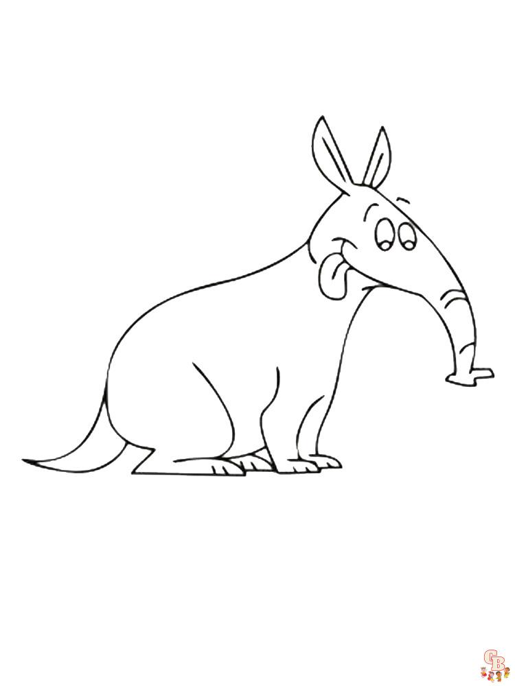 Anteater Coloring Pages 8