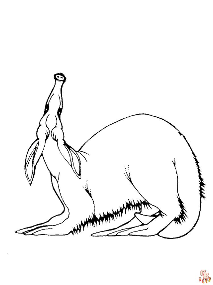 Anteater Coloring Pages 9