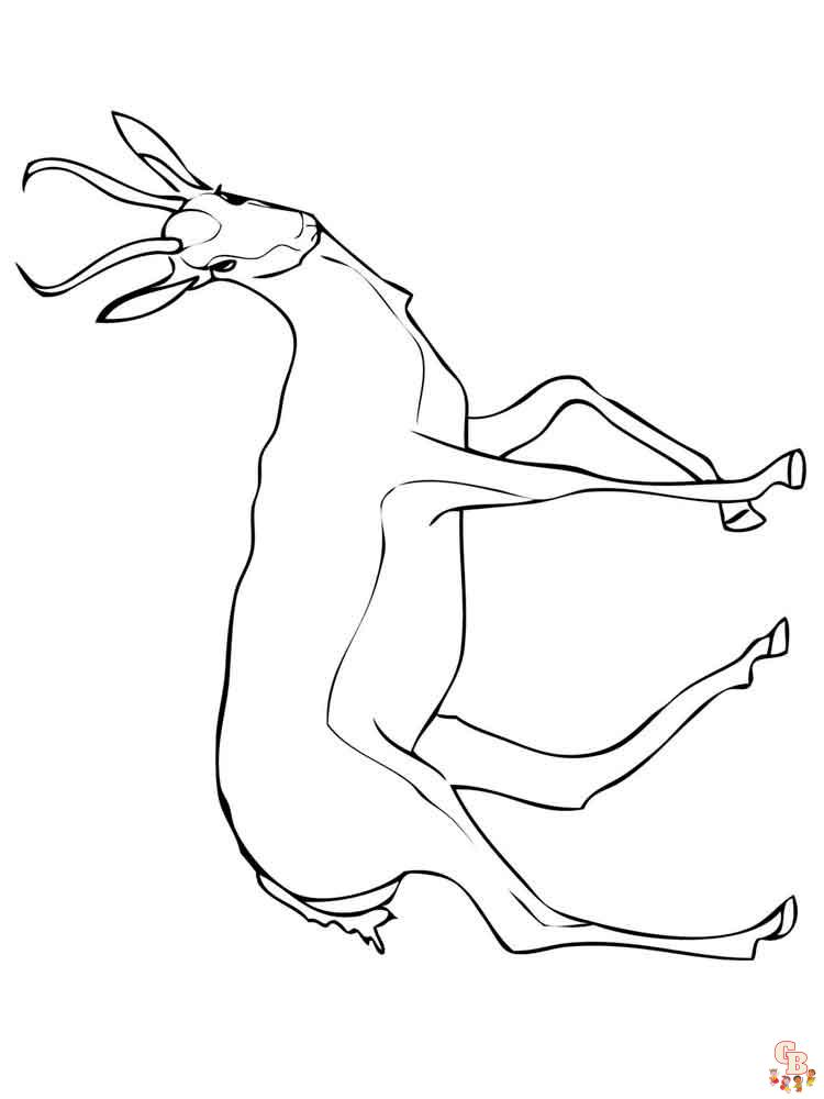 Antelope Coloring Pages 15