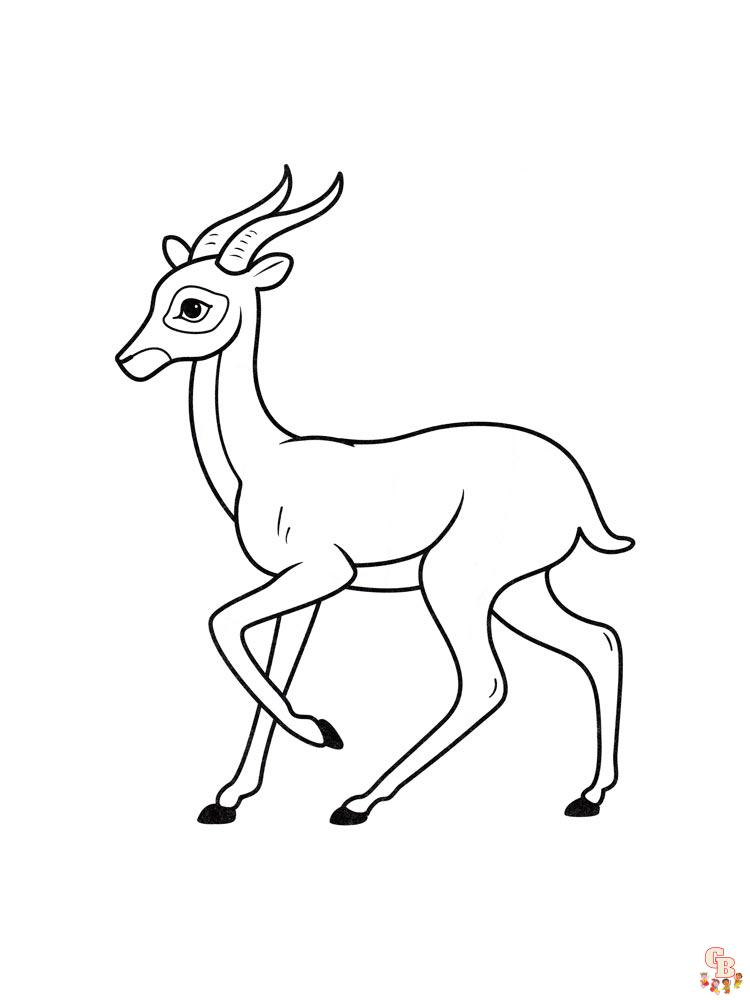 Antelope Coloring Pages 16