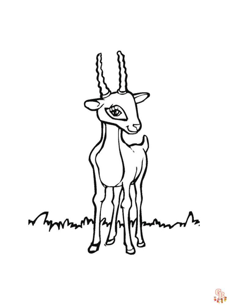 Antelope Coloring Pages 18