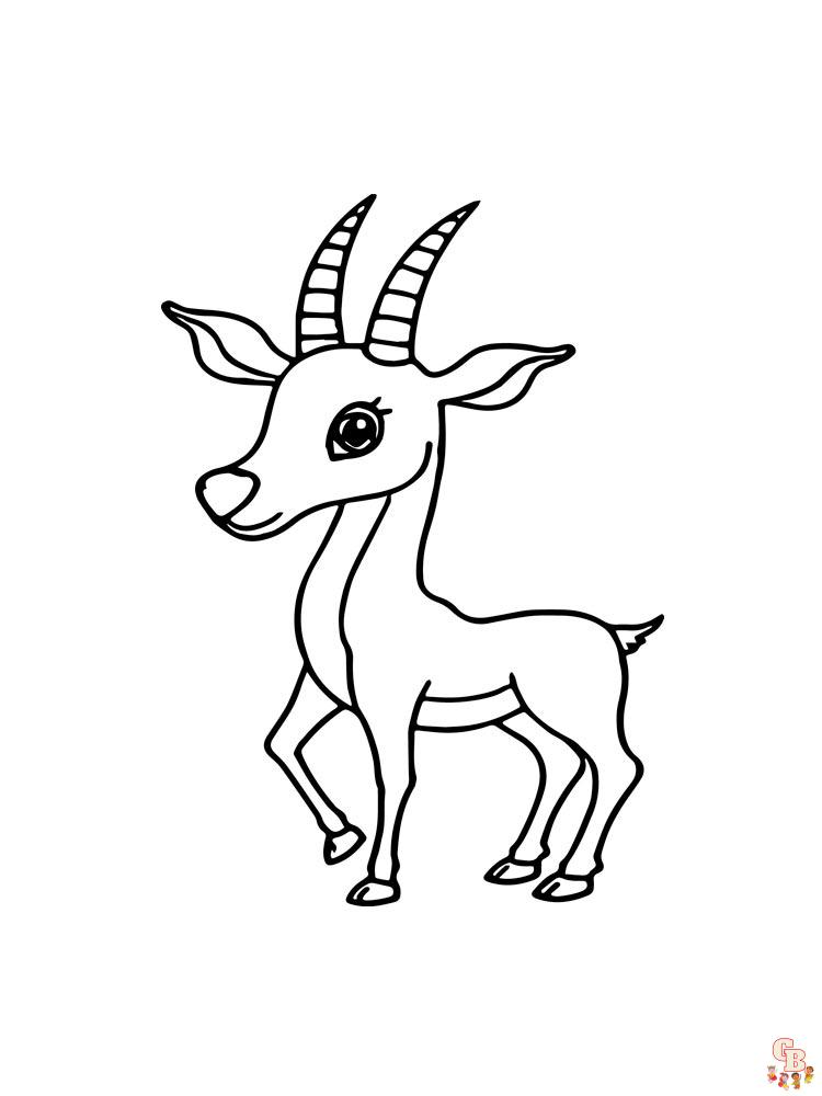 Antelope Coloring Pages 19