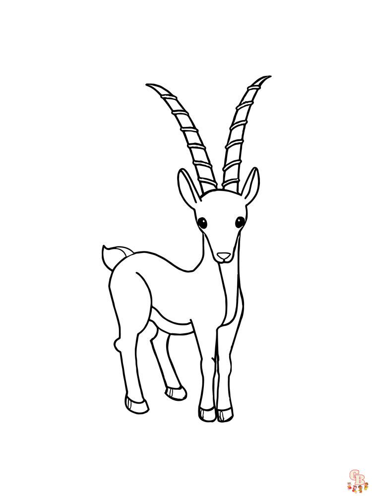 Antelope Coloring Pages 21