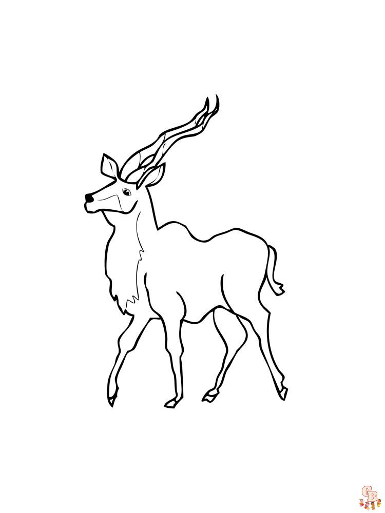 Antelope Coloring Pages 23