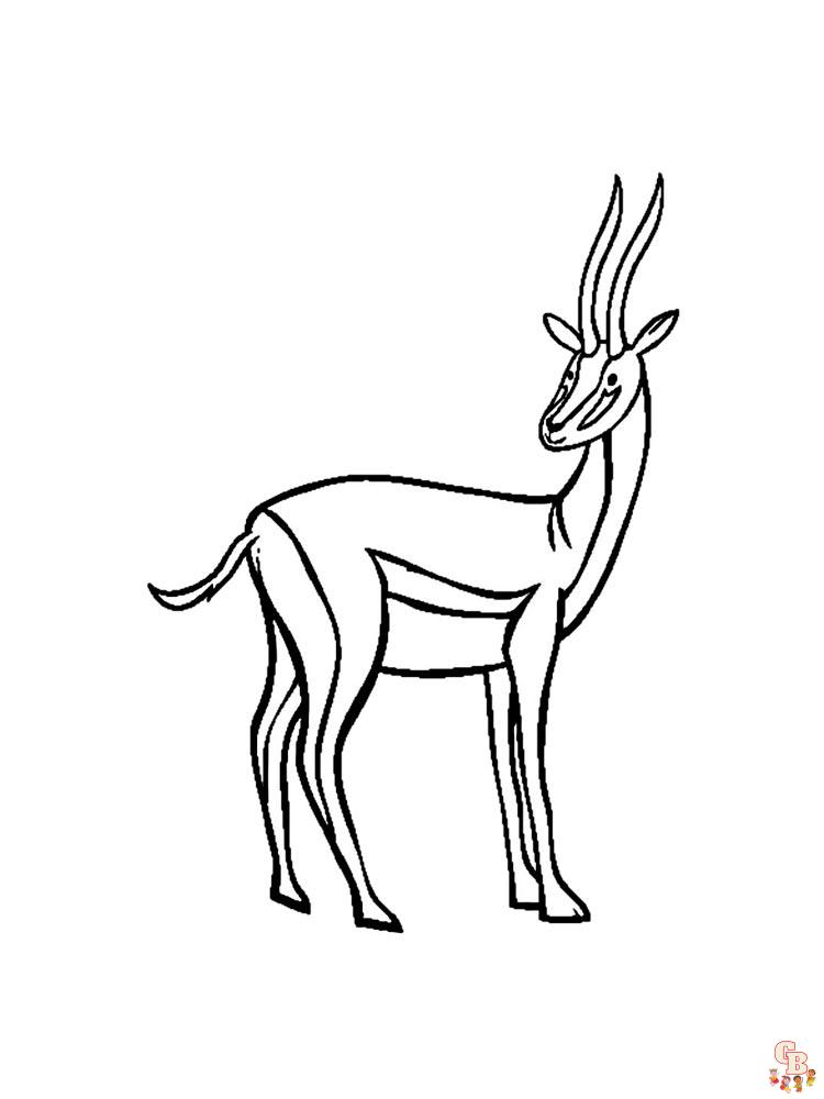 Antelope Coloring Pages 24