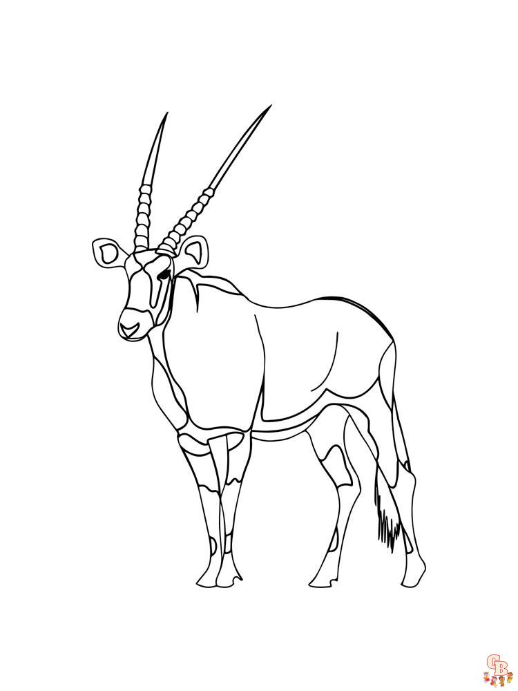 Antelope Coloring Pages 26