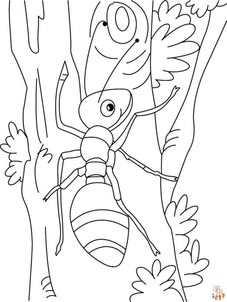 Ants Coloring Pages 15
