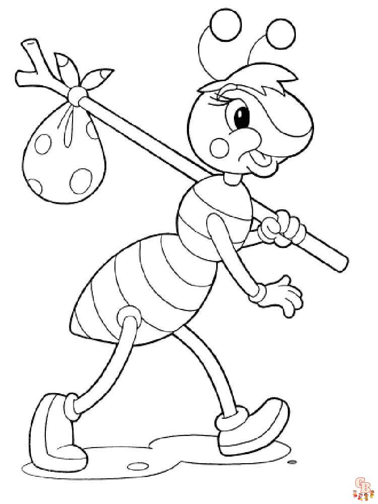 Ants Coloring Pages 16