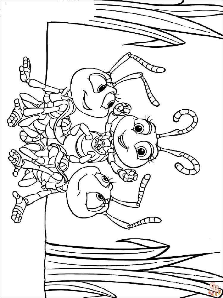 Ants Coloring Pages 4