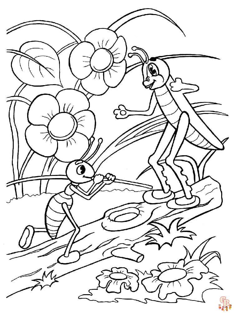 Ants Coloring Pages 5