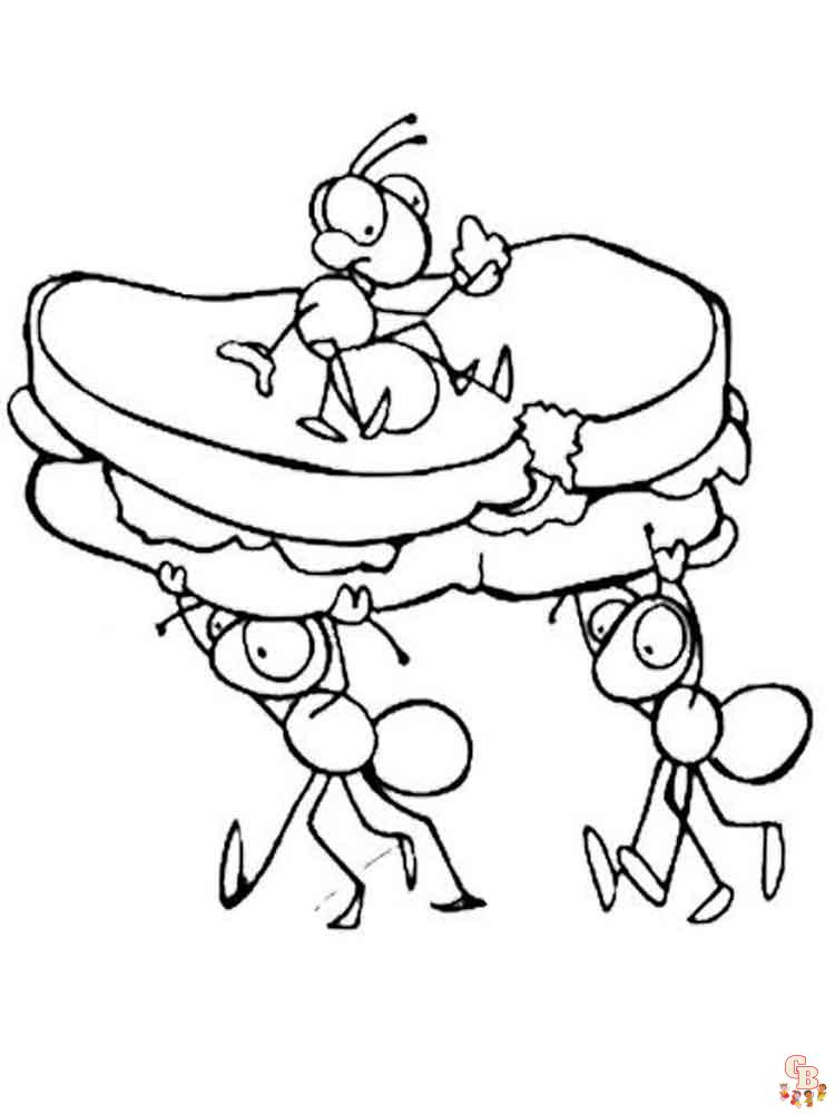 Ants Coloring Pages 6
