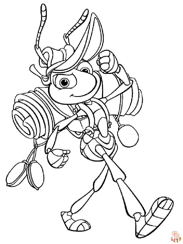 Ants Coloring Pages 7