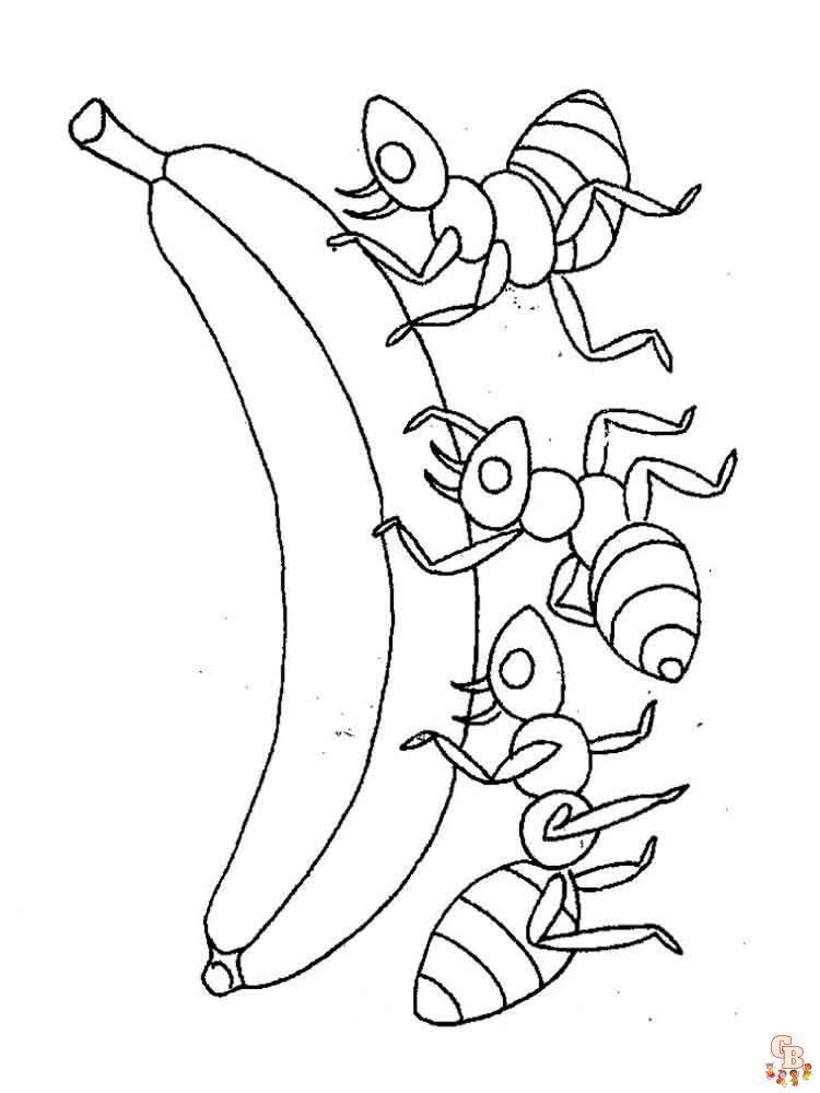 Ants Coloring Pages 8