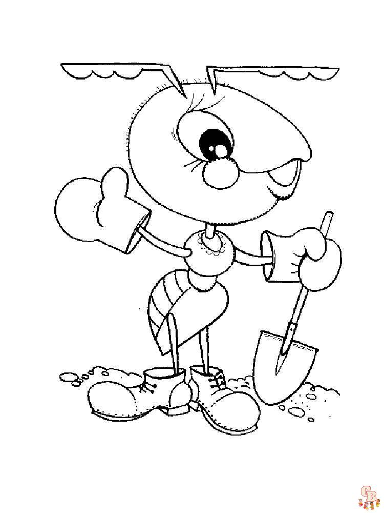 Ants Coloring Pages 9
