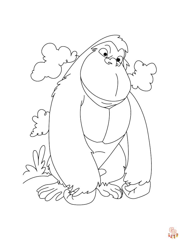 Apes Coloring Pages 11