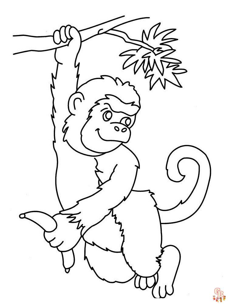 Apes Coloring Pages 13