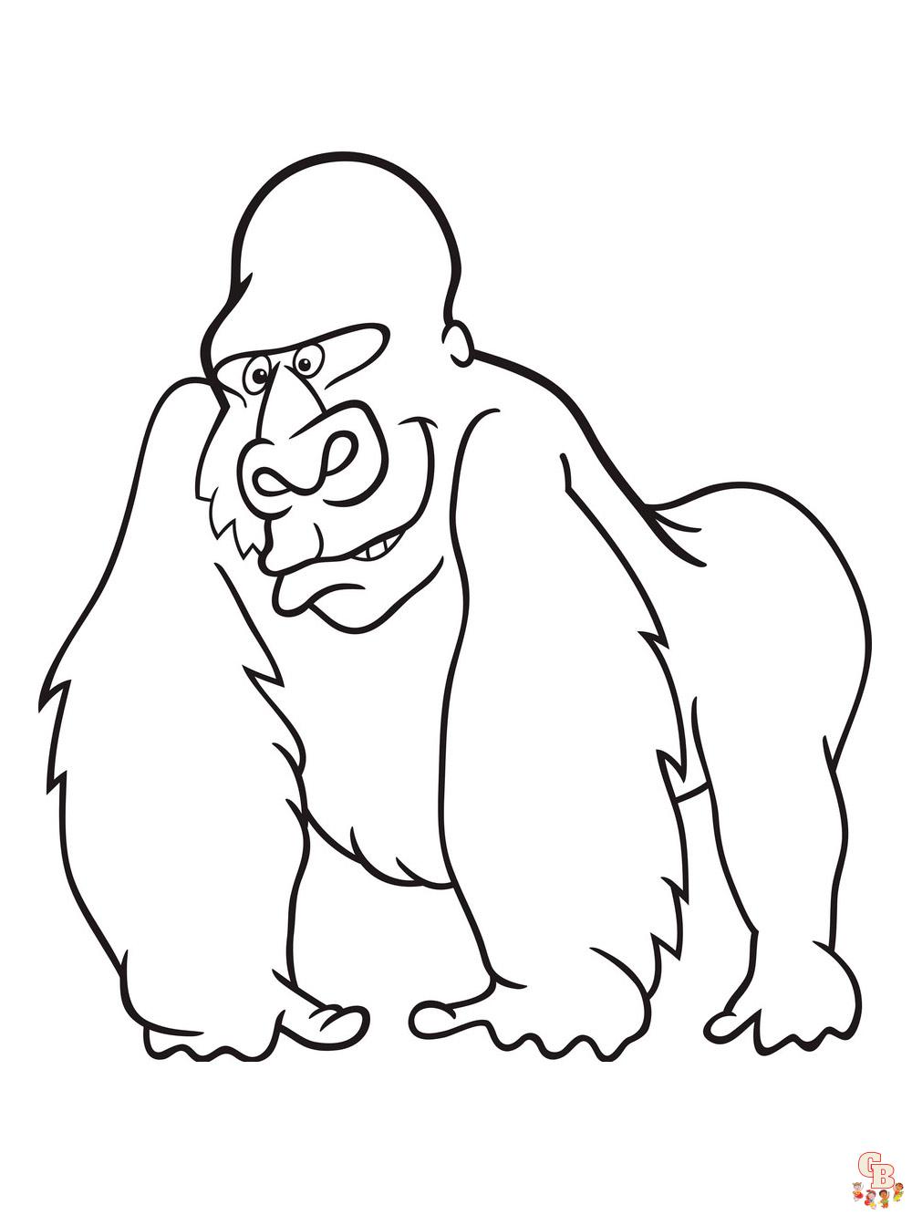 Apes Coloring Pages 17