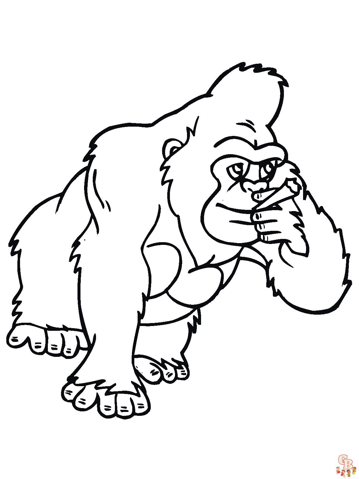Apes Coloring Pages 18