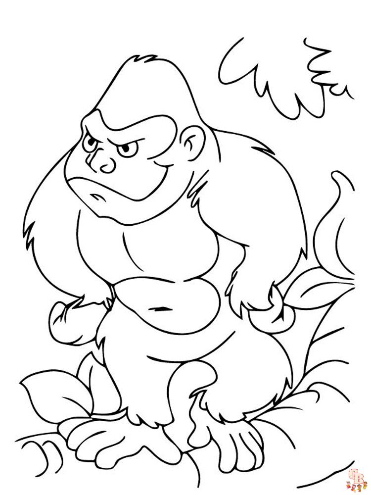 Apes Coloring Pages 19