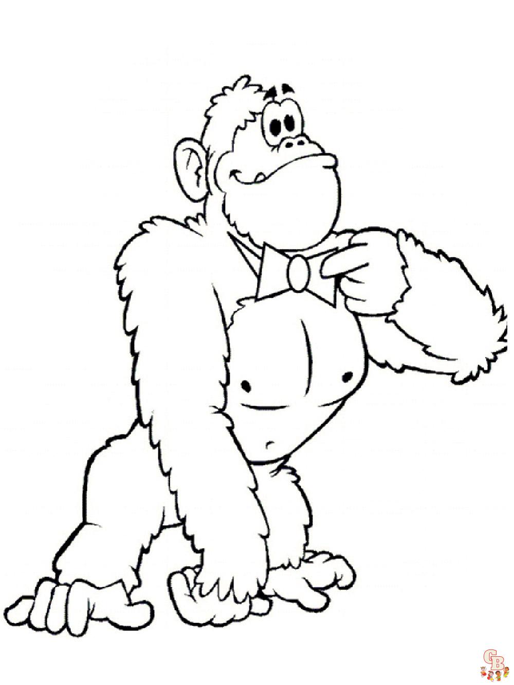 Apes Coloring Pages 27