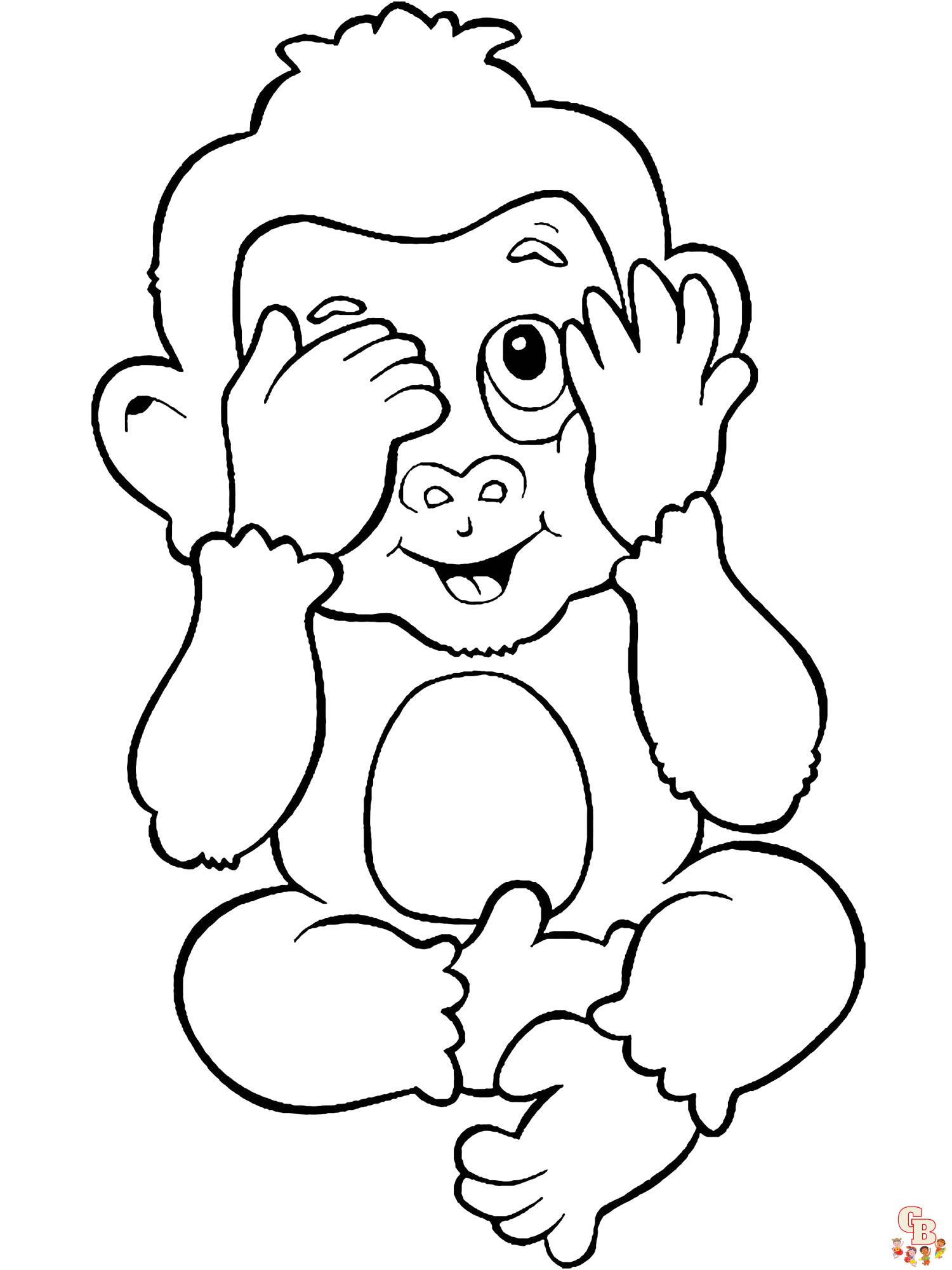 Apes Coloring Pages 3