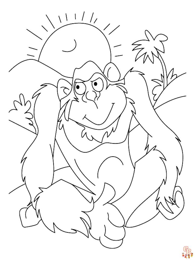 Apes Coloring Pages 4