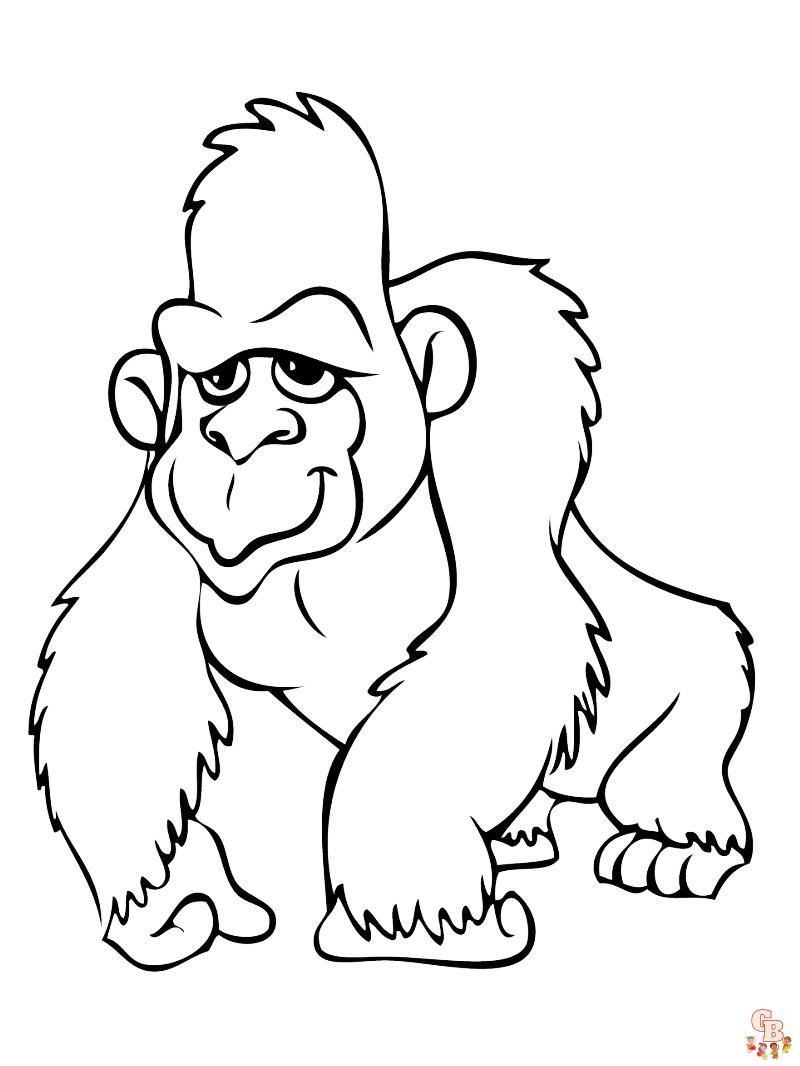 Apes Coloring Pages 8
