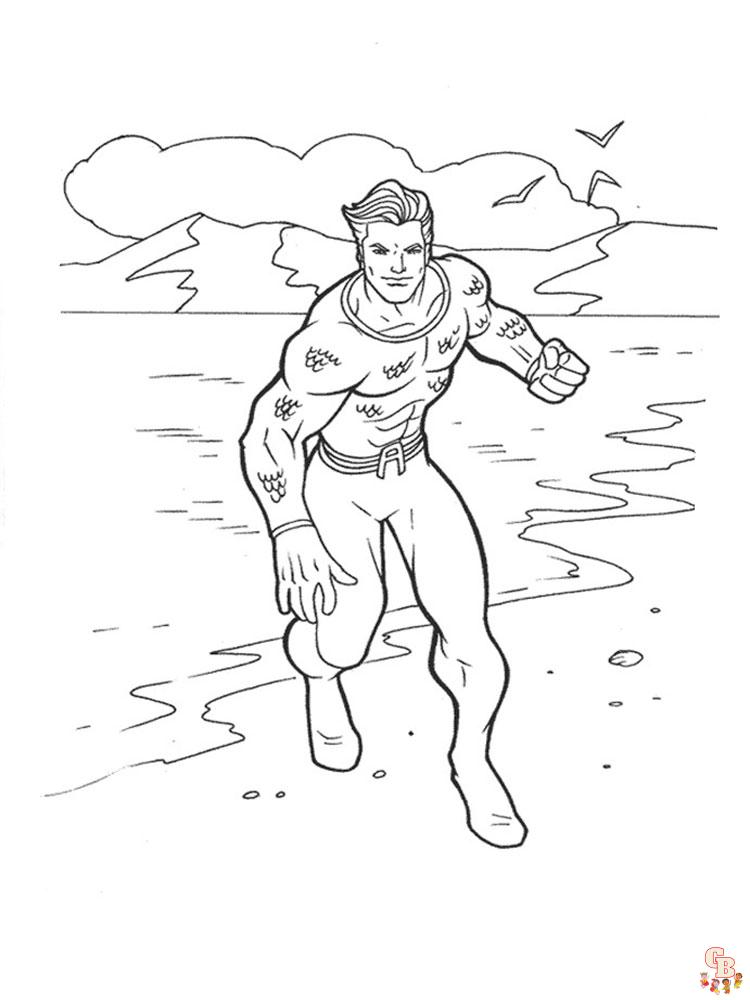 Aquaman Раскраски 1