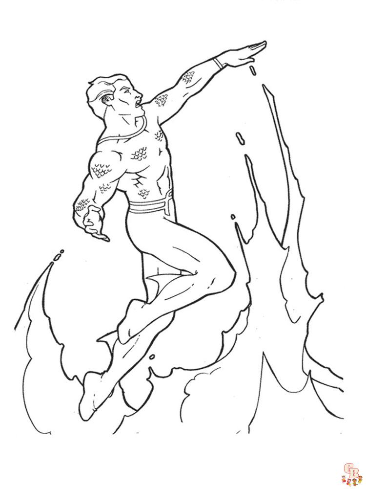 Aquaman Coloring Pages 10