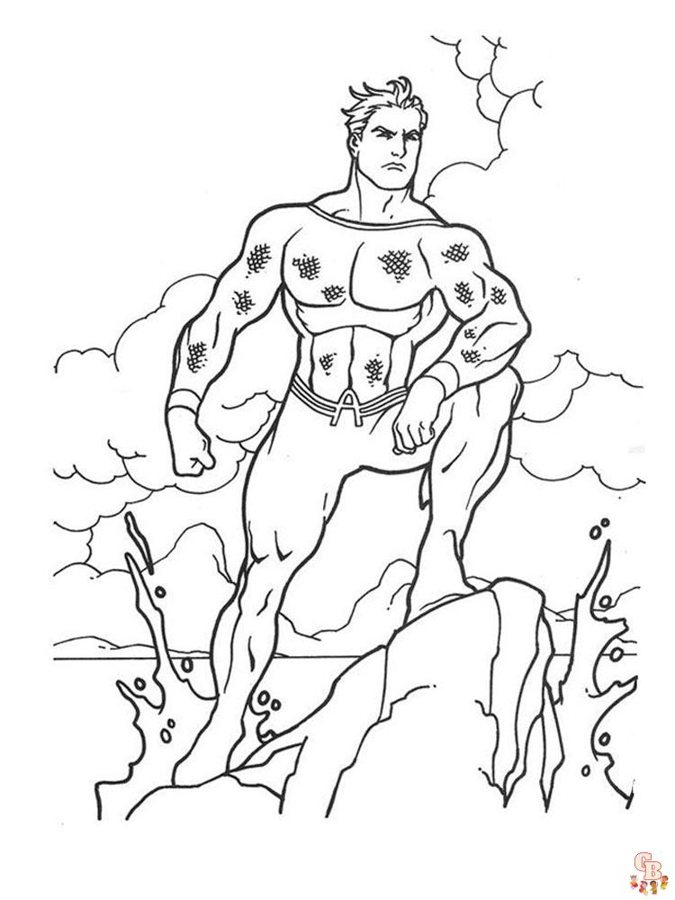 Aquaman Розмальовки 14