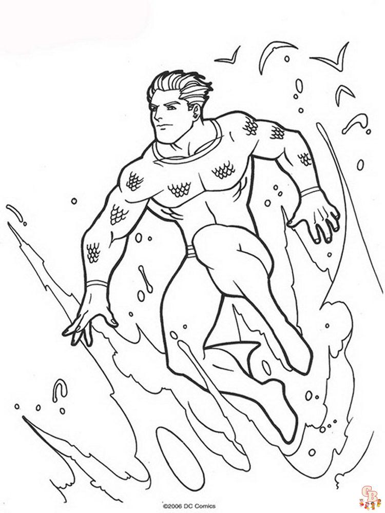 Aquaman Раскраски 15