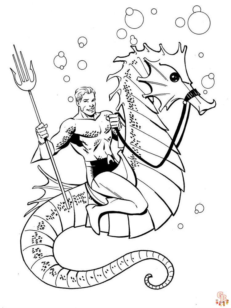Aquaman Розмальовки 16