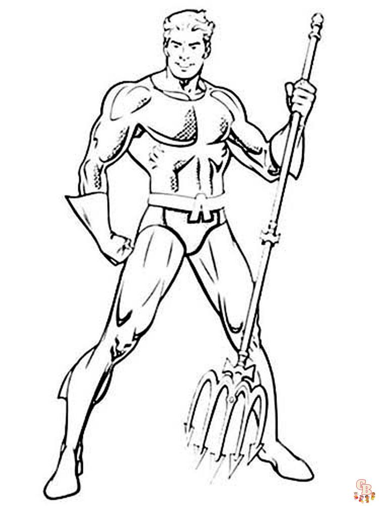 Aquaman Розмальовки 17
