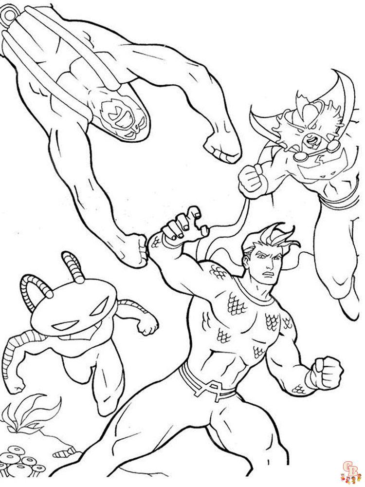 Aquaman Coloring Pages 19
