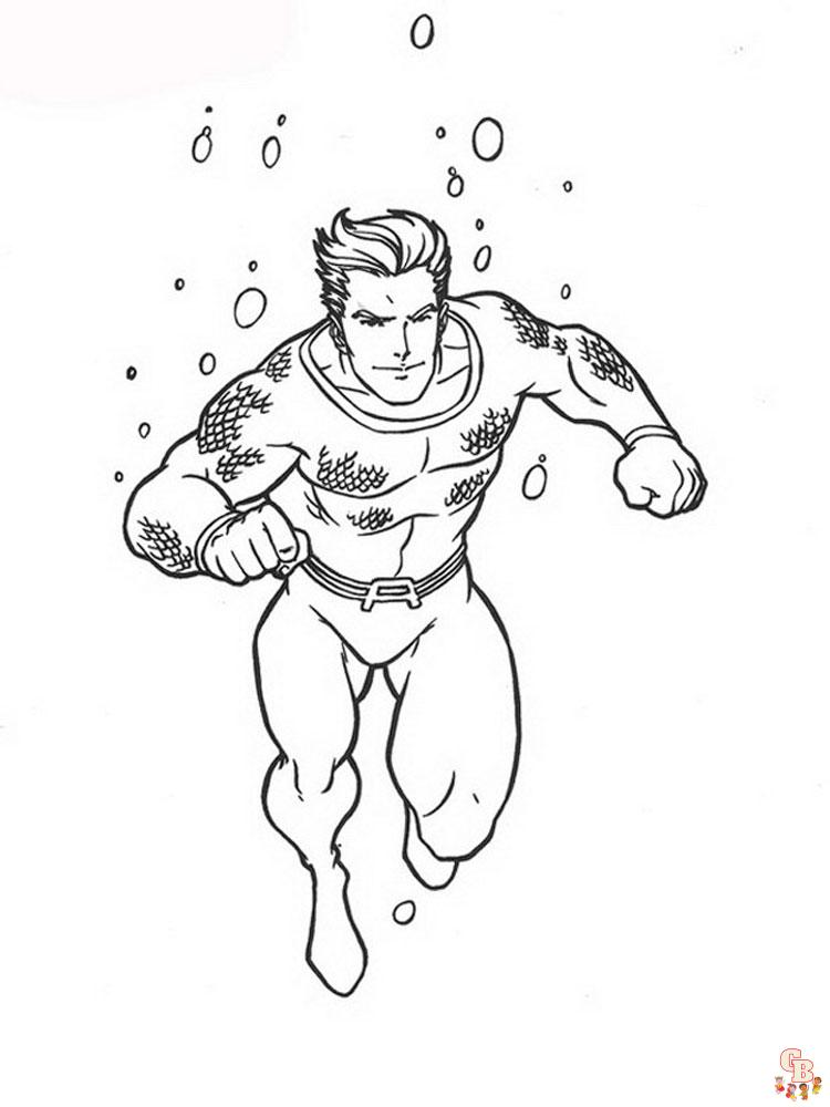 Aquaman Coloring Pages 2