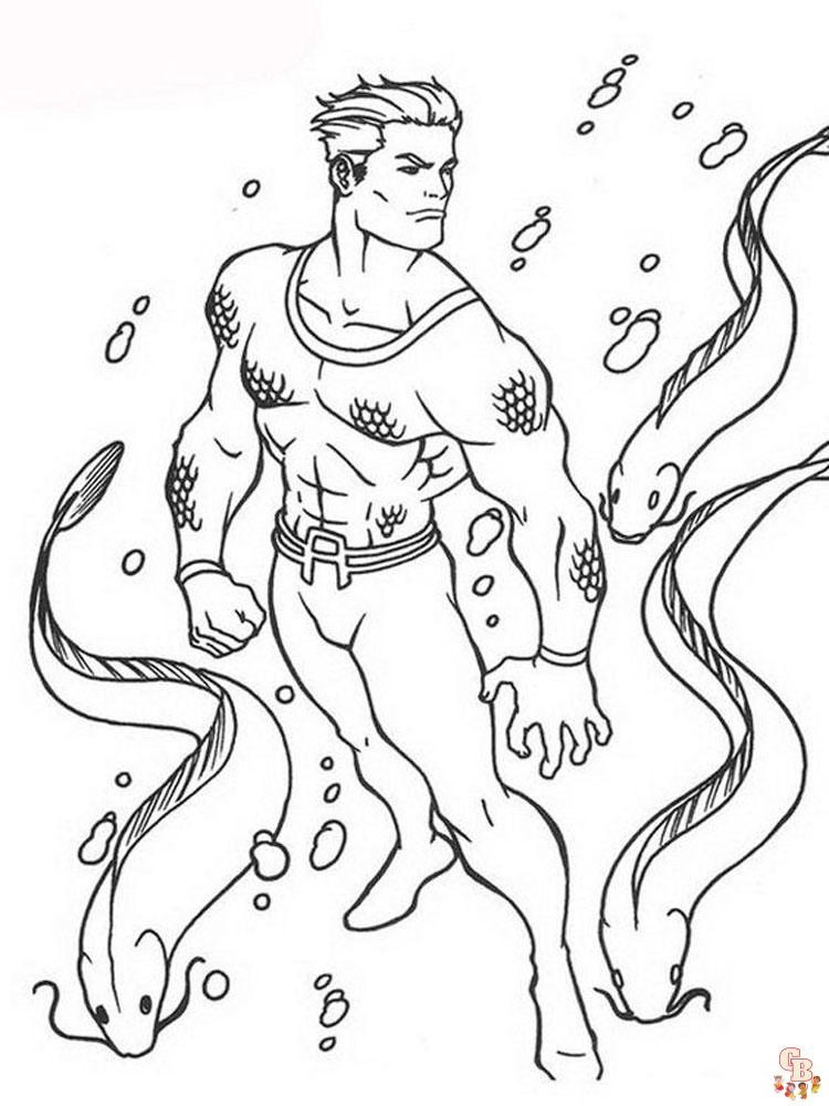 Aquaman Розмальовки 3