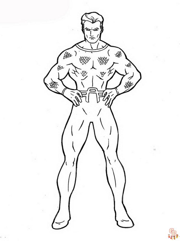 Aquaman Coloring Pages 4