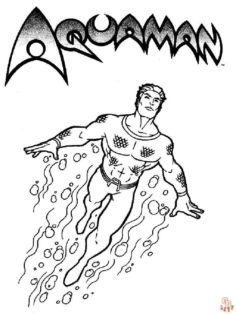 Aquaman Раскраски 5